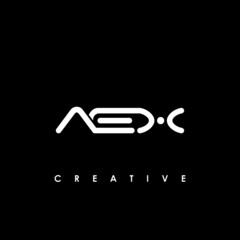 AEX Letter Initial Logo Design Template Vector Illustration