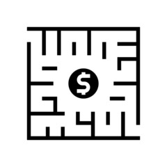 search solution glyph icon vector. search solution sign. isolated contour symbol black illustration