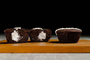 Two chocolates front and back