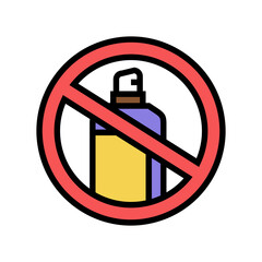 inhalants sprayer addiction color icon vector. inhalants sprayer addiction sign. isolated symbol illustration