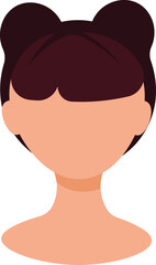 Hairstyles for the girl. Hairdress for the character.  