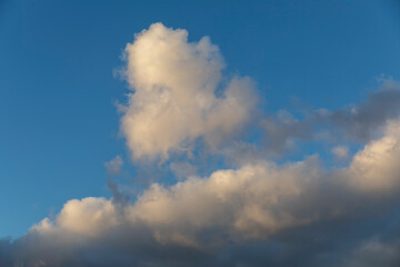 majestic clouds and blue sky