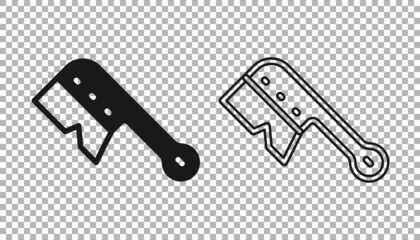 Black Beekeeping brush icon isolated on transparent background. Tool of the beekeeper. Vector