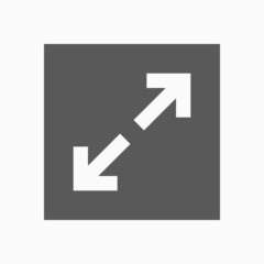 arrow maximize icon, arrow vector