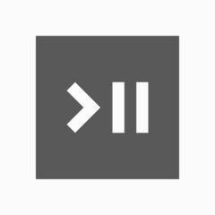 Obraz premium play and pause icon, play vector, pause illustration