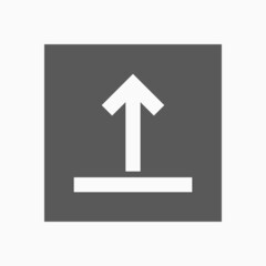 arrow upload icon, upload vector