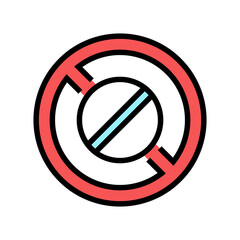 benzodiazepines medicament addiction color icon vector. benzodiazepines medicament addiction sign. isolated symbol illustration