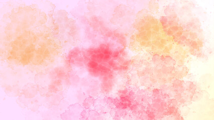 abstract watercolor background with watercolor splashes. Freeze motion of colorful color powder and red, yellow , ink, pink exploding on white background. 
