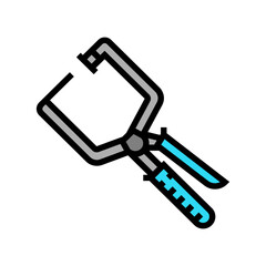 right angle clamp carpenter tool color icon vector. right angle clamp carpenter tool sign. isolated symbol illustration