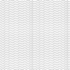 Seamless background with waves. Black curve lines. Wavy illustration. 