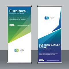 Business banner roll up set standee banner template Modern banner.