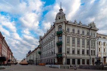 Building at the intersection of Bauman Street and Musa Jalil Street, Kazan, Tatarstan, Russia
