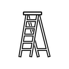 ladder icon, stairway vector, step illustration
