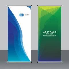 Business banner roll up set standee banner template Modern banner.