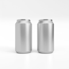 soda can mockup. Template for mock up your design. 3d illustration