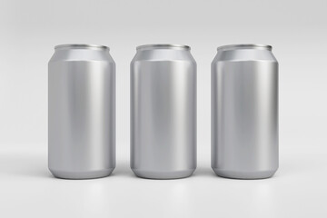 soda can mockup. Template for mock up your design. 3d illustration