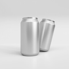 soda can mockup. Template for mock up your design. 3d illustration