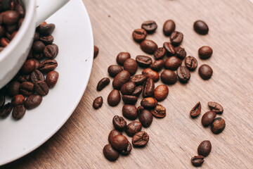 coffee beans brown mocha beans close-up food