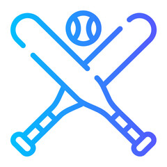 baseball gradient icon