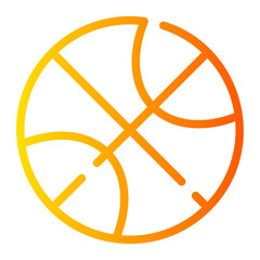 basketball gradient icon