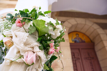 Church Greek Orthodox Wedding flower decoration