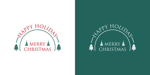 Merry christmas logo
