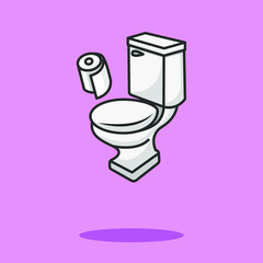 toilet paper and toilet holder