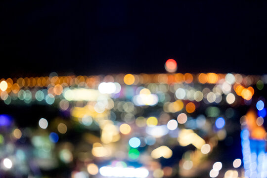 abstract night background with bright colorful bokeh © Tania