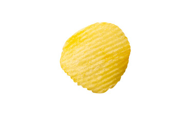 potato chip isolated on white background