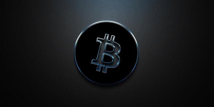bitcoin cryptocurrency coin on colorful background, cryptocurrency concept