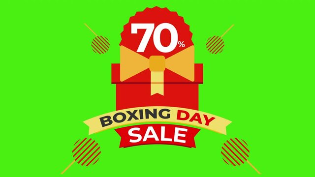 boxing day sale promotion on green background
