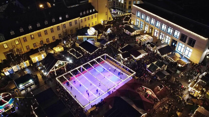 Weihnachtsmarkt in Siegen/NRW eröffnet (Drohnenfotos)