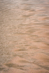 The texture of brown beach sand that makes a natural abstract pattern, can also be used as an empty space for creative writing and others