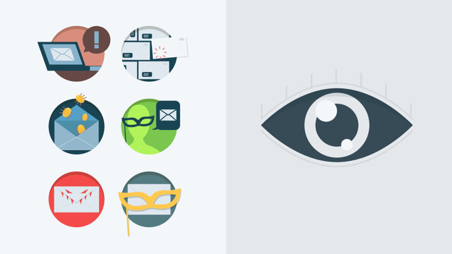 E-Mail Sicherheit Icon Set