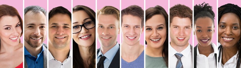 People Face Avatar Collage
