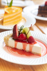 Fresh fruit cream cheese pie.