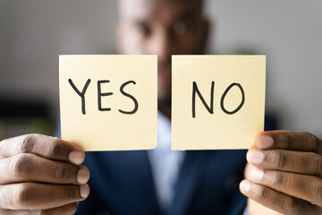 Yes No Choice And Business Decision