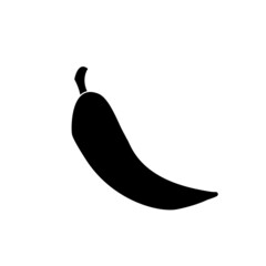 Chili pepper vector icon, spicy pepper vector icon