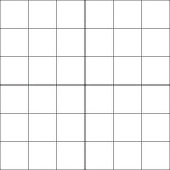 Black square grid, seamless on the white background. Vector illustration.