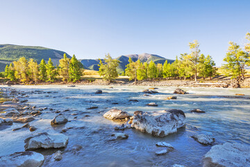Chuya River in the Altai Mountains