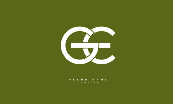 Alphabet letters Initials Monogram logo GE, EG, G and E