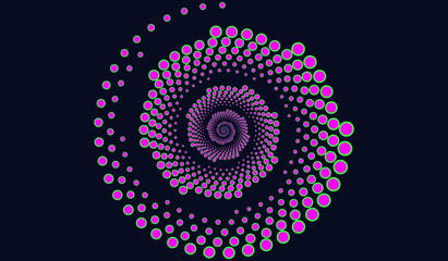 Create Spiral Dotted Effect In Illustrator