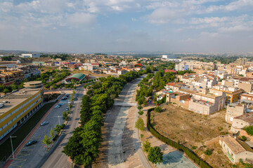 Fototapeta premium aerial view of the city
