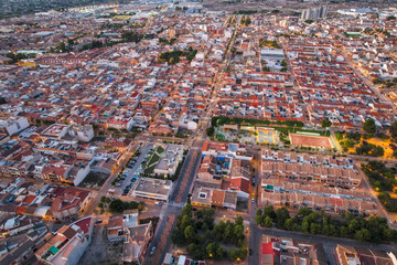 Fototapeta premium aerial view country