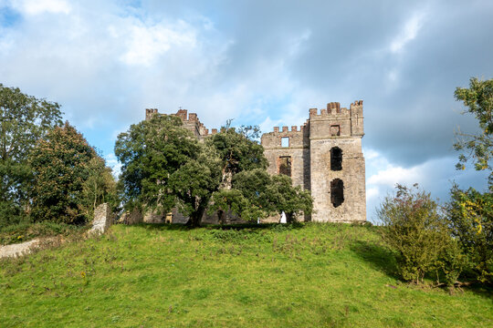 The remains of Raphoe castle in County Donegal - Ireland