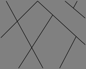 Design geometric lines on a gray background vector