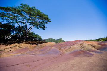 Chamarel seven coloured earths on Mauritius island