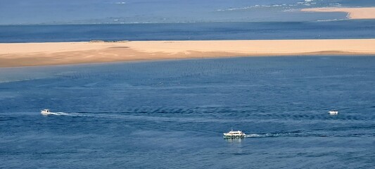 Dune of Pilat in France, the largest sand dune in Europe