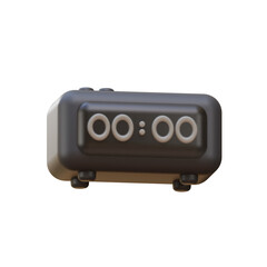 3d rendering modern alarm clock