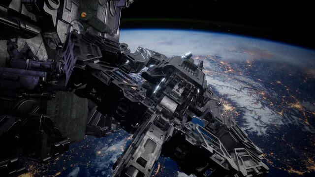 Highly Detailed Huge Spaceship